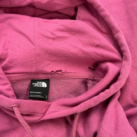 The North Face Men’s Pullover Hoodie Pink Size Small - Picture 3 of 3